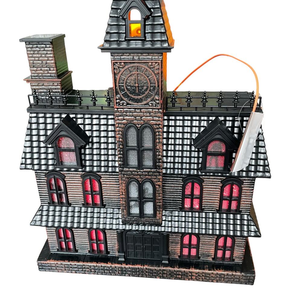 Cracker Barrel Haunted House Light & Sound w/ Projection Halloween Mantle NIB